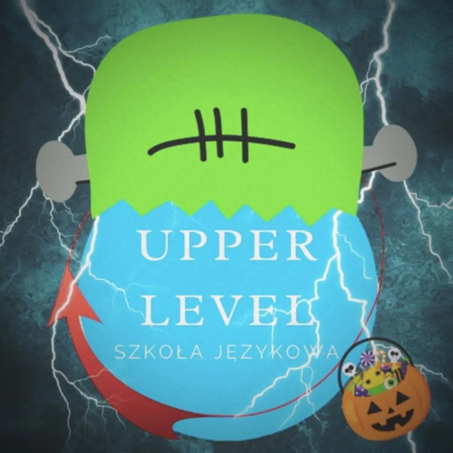 Post: logo w stylu Frankensteina na Halloween